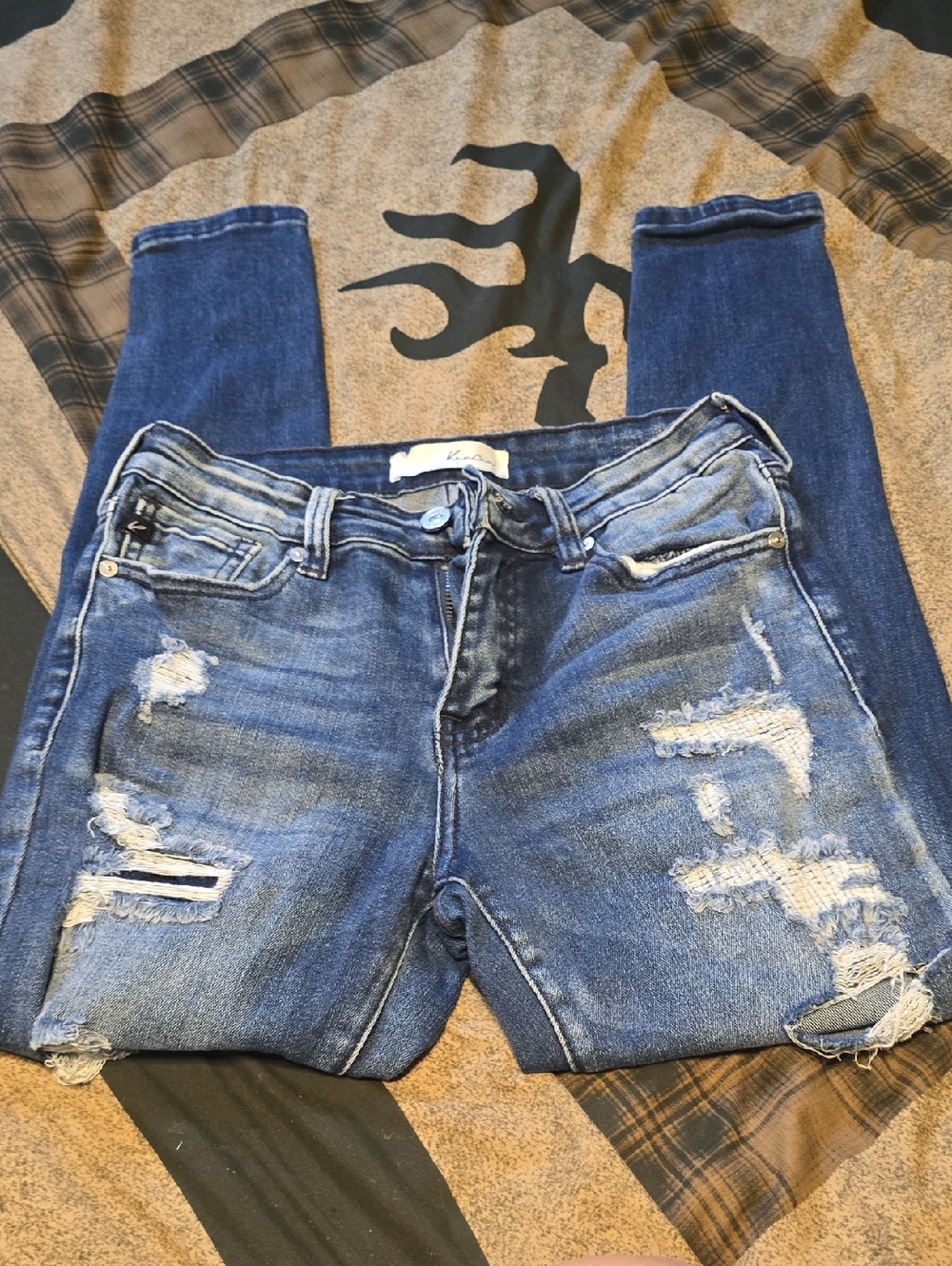 Women’s Distressed Blue Denim Jeans Brand New Size 26